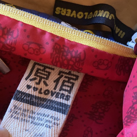Harajuku Lovers Logo Bee Red Lining Light Weight Lots of Storage Backback main image 15